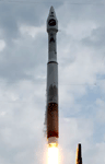 An Atlas 5 rocket carrying LRO launches from Cape Canaveral Air Force Station in Florida on June 18, 2009