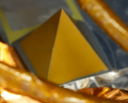 A photo of the LifeShip Pyramid attached to Firefly Aerospace's Blue Ghost lander