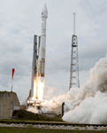 An Atlas 5 rocket carrying NASA's MAVEN spacecraft launches from Cape Canaveral Air Force Station in Florida on November 18, 2013