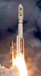 An Atlas 5 rocket carrying the Curiosity Mars rover launches from Cape Canaveral Air Force Station in Florida on November 26, 2011