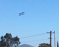 The Blue Angels fly over the airfield at Miramar MCAS...on September 24, 2016.