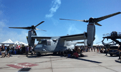 The V-22 Osprey on display at Miramar MCAS...on September 24, 2016.