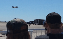 The F-35B Lightning II conducts a VTOL demonstration above the airfield at Miramar MCAS...on September 24, 2016.