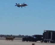 The F-35B Lightning II conducts a VTOL demonstration above the airfield at Miramar MCAS...on September 24, 2016.