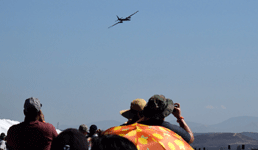 The U-2 Dragon Lady is about to fly over the crowd at MCAS Miramar...on September 29, 2018.