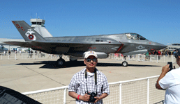 Posing with the F-35B Lightning II at the Miramar Air Show...on September 29, 2018.