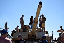 A snapshot of the M1A1 Abrams' 120mm main gun...on September 29, 2018.