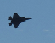 The F-35B Lightning II soars in the air during the Miramar Air Show in San Diego, California...on September 24, 2022.