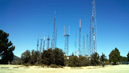 The antenna farm that's located near Mt. Wilson Observatory...on March 24, 2016.