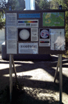 A bulletin board that shares info about this particular 150-foot solar telescope at Mt. Wilson Observatory...on March 24, 2016.