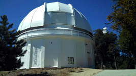 The dome housing the 60-inch telescope at Mt. Wilson Observatory...on March 24, 2016.