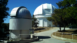 The CHARA Array interferometer and 60-inch telescope at Mt. Wilson Observatory...on March 24, 2016.