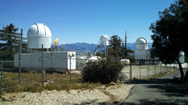Domes housing other telescopes at Mt. Wilson Observatory...on March 24, 2016.