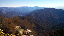 A great view of other peaks in the San Gabriel Mountains from the summit of Mount Wilson...on March 24, 2016.