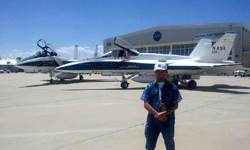Posing with the F/A-18 Hornet and F-15 Eagle...on May 31, 2016.
