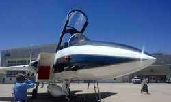 A close-up of the F-15 Eagle on the tarmac...on May 31, 2016.