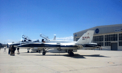 Another shot of the F/A-18 Hornet and F-15 Eagle on the tarmac...on May 31, 2016.