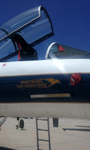 A close-up of the F-15's cockpit...on May 31, 2016.