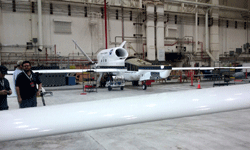 Another Global Hawk UAV undergoing maintenance at NASA's Armstrong Flight Research Center...on May 31, 2016.