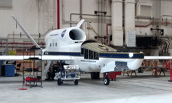 Another Global Hawk UAV undergoing maintenance at NASA's Armstrong Flight Research Center...on May 31, 2016.
