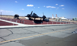 Another shot of the retired SR-71 Blackbird at NASA's Armstrong Flight Research Center...on May 31, 2016.
