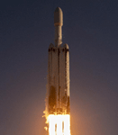 A SpaceX Falcon Heavy rocket carrying the Roman Space Telescope lifts off from Launch Complex 39A at NASA's Kennedy Space Center in Florida, on August 30, 2026