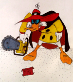 Negaduck, the arch-nemesis of DARKWING DUCK