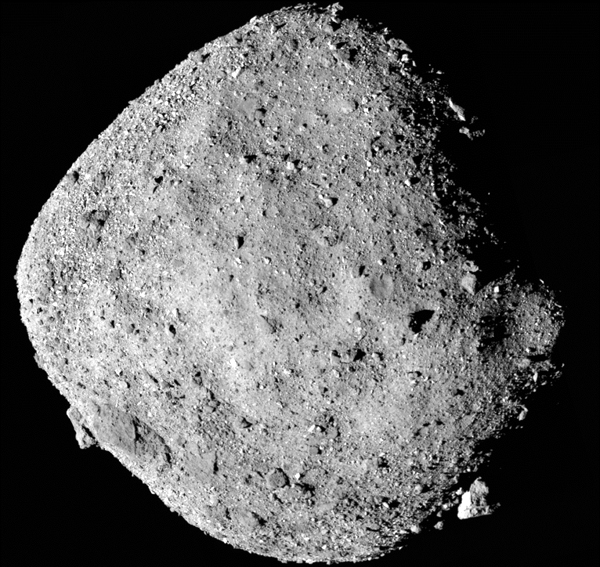 Asteroid Bennu as seen by NASA's OSIRIS-REx spacecraft from 15 miles (24 km) away...on December 2, 2018