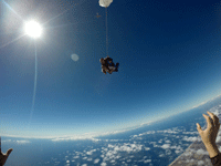 Soaring high above Oceanside during my tandem skydive...on October 4, 2018.