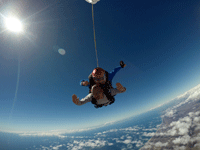 Soaring high above Oceanside during my tandem skydive...on October 4, 2018.