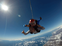 Soaring high above Oceanside during my tandem skydive...on October 4, 2018.