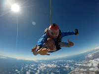 Soaring high above Oceanside during my tandem skydive...on October 4, 2018.