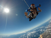 Soaring high above Oceanside during my tandem skydive...on October 4, 2018.