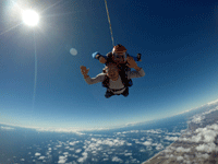 Soaring high above Oceanside during my tandem skydive...on October 4, 2018.