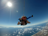 Soaring high above Oceanside during my tandem skydive...on October 4, 2018.