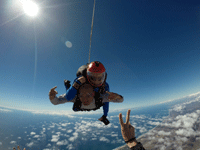 Soaring high above Oceanside during my tandem skydive...on October 4, 2018.