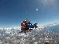 Soaring high above Oceanside during my tandem skydive...on October 4, 2018.