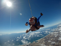 Soaring high above Oceanside during my tandem skydive...on October 4, 2018.