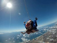 Soaring high above Oceanside during my tandem skydive...on October 4, 2018.