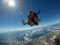 Soaring high above Oceanside during my tandem skydive...on October 4, 2018.