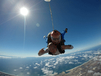 Soaring high above Oceanside during my tandem skydive...on October 4, 2018.