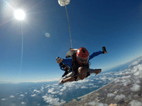 Soaring high above Oceanside during my tandem skydive...on October 4, 2018.