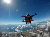 Soaring high above Oceanside during my tandem skydive...on October 4, 2018.