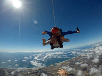 Soaring high above Oceanside during my tandem skydive...on October 4, 2018.