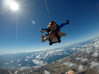 Soaring high above Oceanside during my tandem skydive...on October 4, 2018.