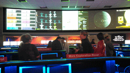 Inside JPL's Space FLight Operations Facility...on December 3, 2014.