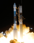 A Delta 2 rocket carrying the Phoenix Mars lander launches from Cape Canaveral Air Force Station in Florida on August 4, 2007