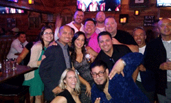 Taking a post-reunion group photo at On the Rocks Bar & Grill in Newport Beach, CA...on October 6, 2018.