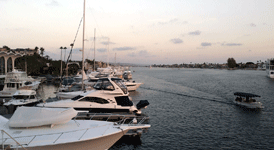 A snapshot of Newport Beach Harbor as the ENDLESS DREAMS prepares to sail around it...on October 6, 2018.