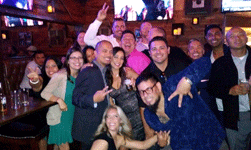 Taking another post-reunion group photo at On the Rocks Bar & Grill in Newport Beach...on October 6, 2018.